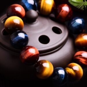 5A Grade Natural Three-color Tiger's Eye Bracelet