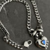 S925 Sterling Silver Zircon Heart Sweater Necklace - Image 4