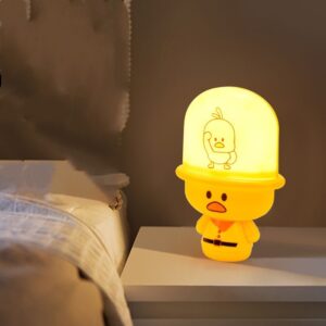 Cartoon charging folding small lamp