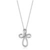 Simple Cross Hanging Clavicle Chain Necklace - Image 2