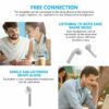 Bluetooth 5.0 Earbuds Headphones Wireless Noise Cancelling In-Ear Waterproof - Image 5