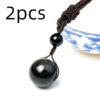 Obsidian Celestial Eye Necklace - Image 8