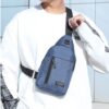 Mens Sling Bag Cross Body Handbag Chest Bag - Image 2