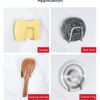 4 Pcs Adhesive Sponge Holder Sink Caddy For Kitchen Accessories Stainless Steel - Image 7
