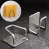 4 Pcs Adhesive Sponge Holder Sink Caddy For Kitchen Accessories Stainless Steel - Image 4