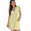Lace Jacquard Cutout V-Neck Dress - Image 2