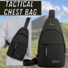 Mens Sling Bag Cross Body Handbag Chest Bag - Image 6