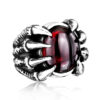 Men's Vintage Personality Titanium Steel Inlaid Zircon Ring - Image 9