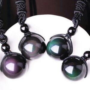 Eagzon - Obsidian Celestial Eye Necklace - Health & Beauty - Jewelry - Gift