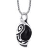 Simple Personality Tiger Eye Stone Men's Necklace - Image 2