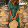 V-neck tie dress - Image 3