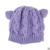 Hand Made 3D Cute Knitted Cat Ear Beanie For Winter - Image 6
