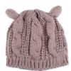 Hand Made 3D Cute Knitted Cat Ear Beanie For Winter - Image 9