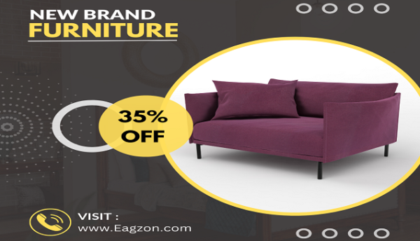Black & yellow furniture sell offer instagram post