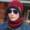Men's Knitted Wool Hat Casual Warm Bib - Image 2