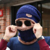 Men's Knitted Wool Hat Casual Warm Bib - Image 3