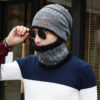 Men's Knitted Wool Hat Casual Warm Bib - Image 7