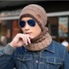 Men's Knitted Wool Hat Casual Warm Bib - Image 5