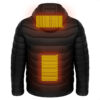 Men Heated Puffer Jacket Electric Heating Coat Insulated Hood Windbreaker 9Heat Zones - Image 8
