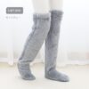Over Knee High Fuzzy Long Socks Winter Warm - Image 4