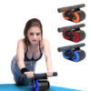 Double Wheel Abdominal Exerciser Women Men Automatic Rebound Ab Wheel Roller Waist Trainer Gym Sports Home Exercise Devices - Image 2