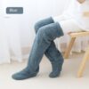 Over Knee High Fuzzy Long Socks Winter Warm - Image 6