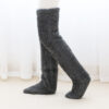 Over Knee High Fuzzy Long Socks Winter Warm - Image 9