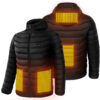 Men Heated Puffer Jacket Electric Heating Coat Insulated Hood Windbreaker 9Heat Zones - Image 2