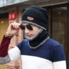 Men's Knitted Wool Hat Casual Warm Bib - Image 4