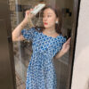 Back Floral Design Minority Dress - Image 2