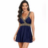 V-neck Printed Swimsuit Dress Summer Beach Vacation - Image 9