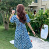 Back Floral Design Minority Dress - Image 3