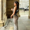 Women's Fashion Leopard Print Suspender Skirt - Image 4