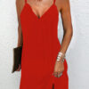 European And American Solid Color Sexy Casual Sling Dress - Image 8