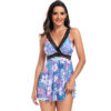 V-neck Printed Swimsuit Dress Summer Beach Vacation - Image 5