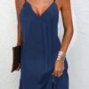 European And American Solid Color Sexy Casual Sling Dress - Image 4