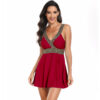 V-neck Printed Swimsuit Dress Summer Beach Vacation - Image 6