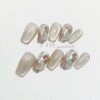 Hand-worn Nail Milk Coffee Cat's Eye Nail Best Nail Tip - Image 10