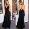Women's Sexy Long Party Dress Club Floor-Length Summer Backless Bandage Maxi Dress - Image 3