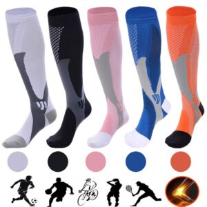 Compression Socks For Men&Women Best Graduated Athletic Fit For Running Flight Travel Boost Stamina