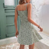 Women's Summer Floral Spaghetti Strap Beach Short Dress,Womens Dresses - Image 4