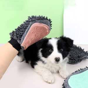 2-in-1 Pet Grooming Glove – Dog & Cat Brushing, Massaging, and Bathing Tool