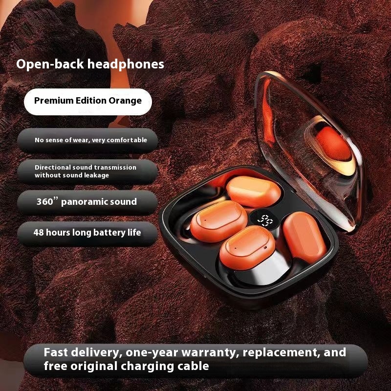 Ear-Mounted Bluetooth Headset – Sports Digital Display Wireless Earbuds - Image 9