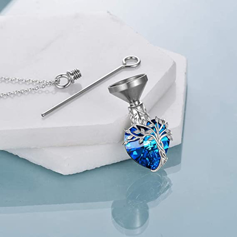 Fashion Heart Crystal Stainless Steel Necklace – Elegant Women’s Jewelry - Image 9