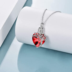 Fashion Heart Crystal Stainless Steel Necklace – Elegant Women’s Jewelry