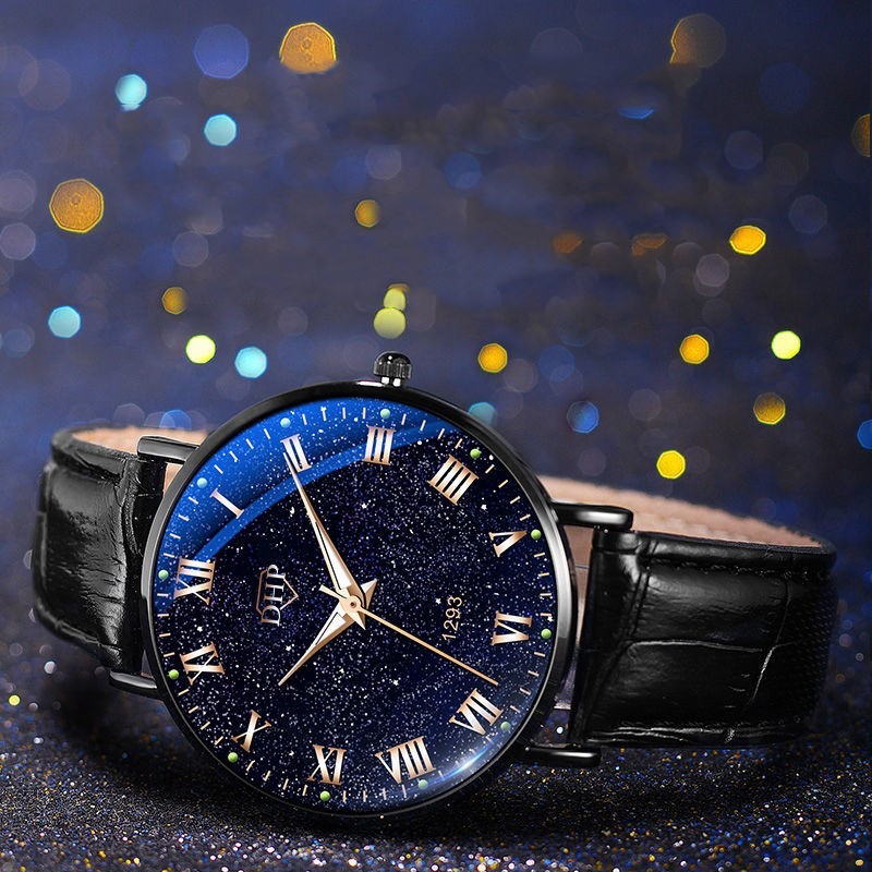 Men’s Automatic Skeleton Watch – Hollow Mechanical Movement with Calendar Display