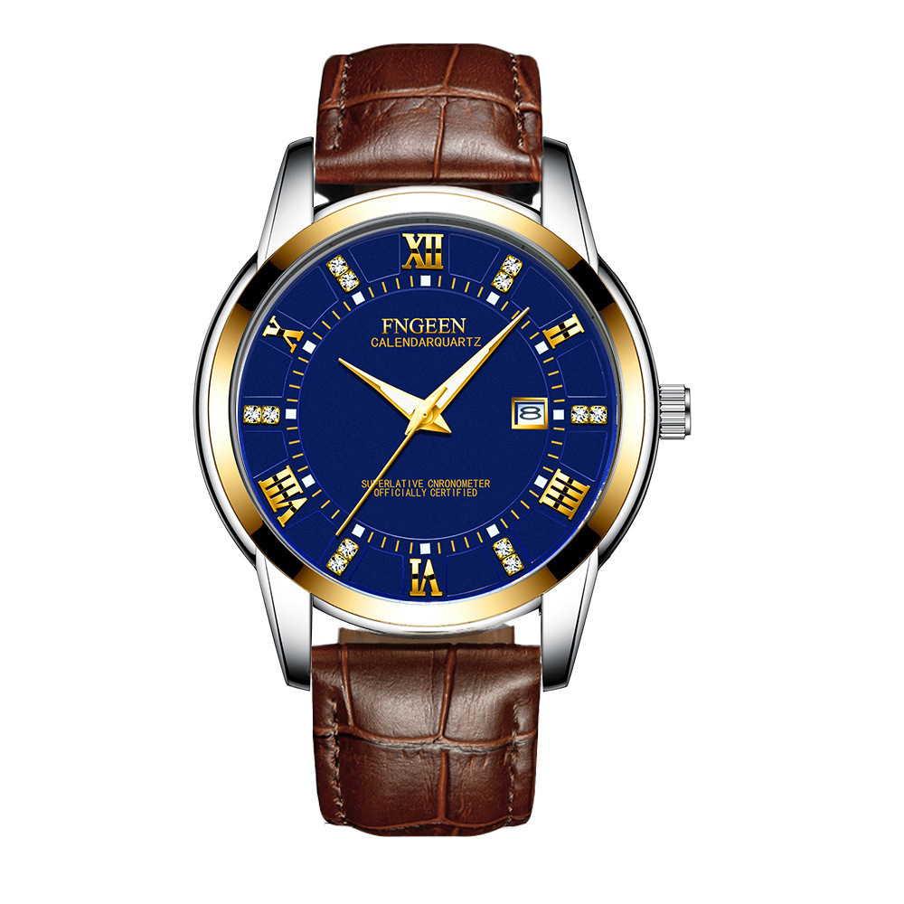 Men's Calendar Fashion Casual Business Ultra-thin Waterproof Quartz Watch - Image 2