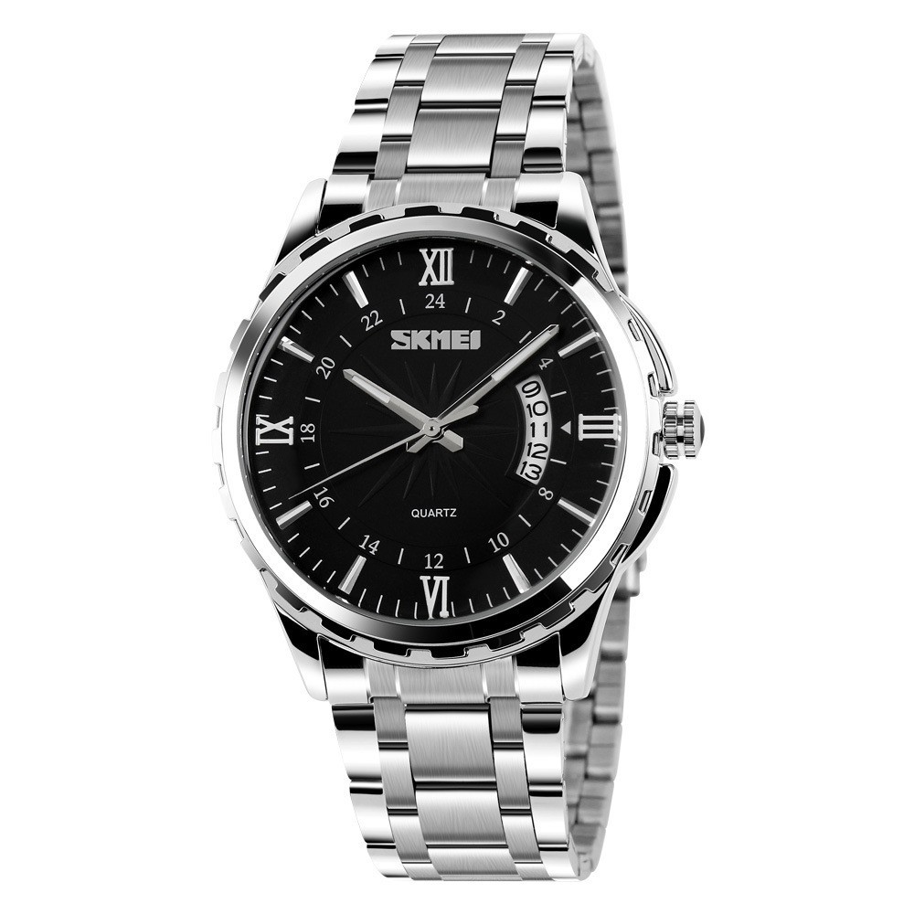Men’s Steel Band Business Quartz Watch – Waterproof Calendar Stainless Steel Wristwatch - Image 10