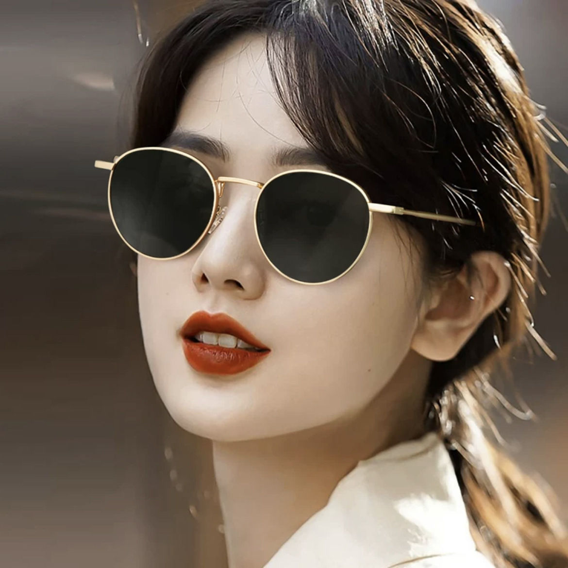 Women’s High-Grade Resin Metal Sunglasses – Stylish UV Protection Eyewear - Image 7
